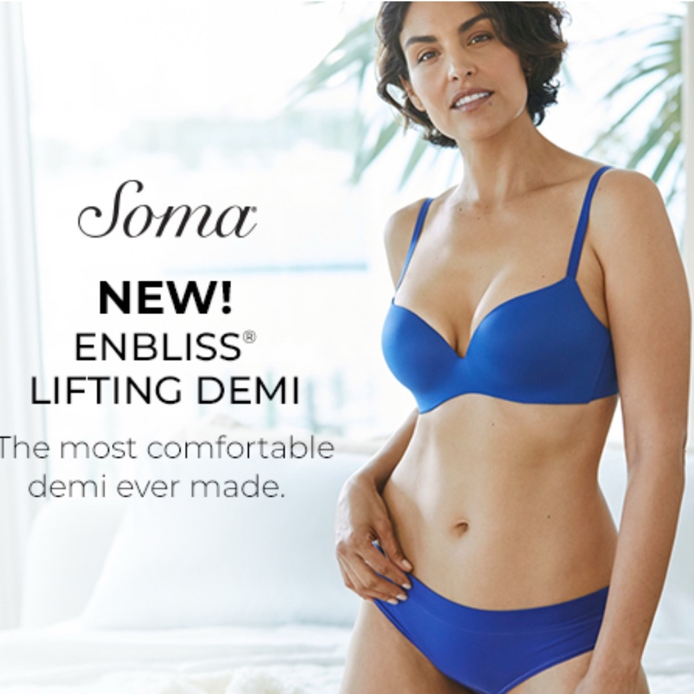 Soma Blue Enbliss Lifting Demi Bra